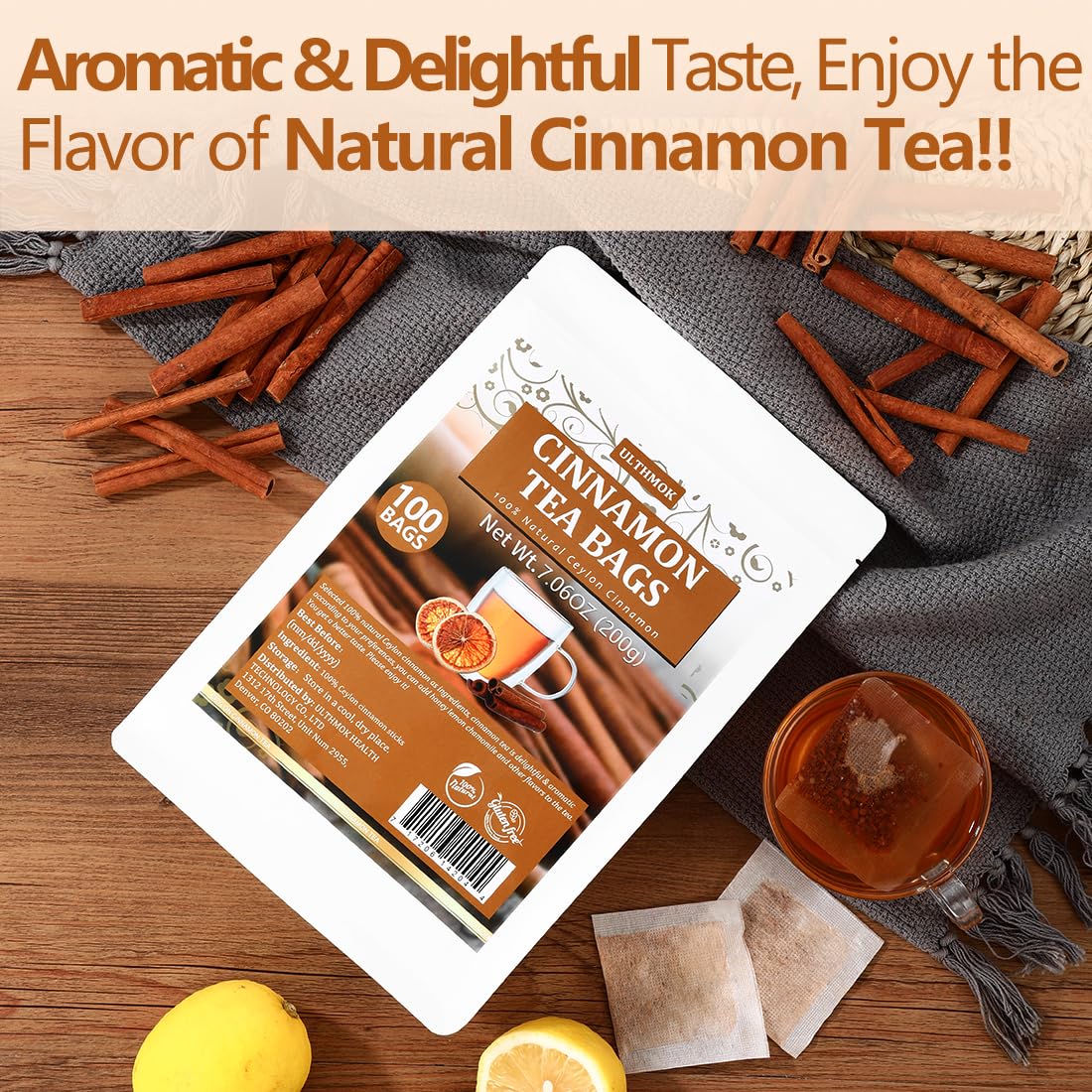Premium 100 Pure Ceylon Cinnamon Tea Bags