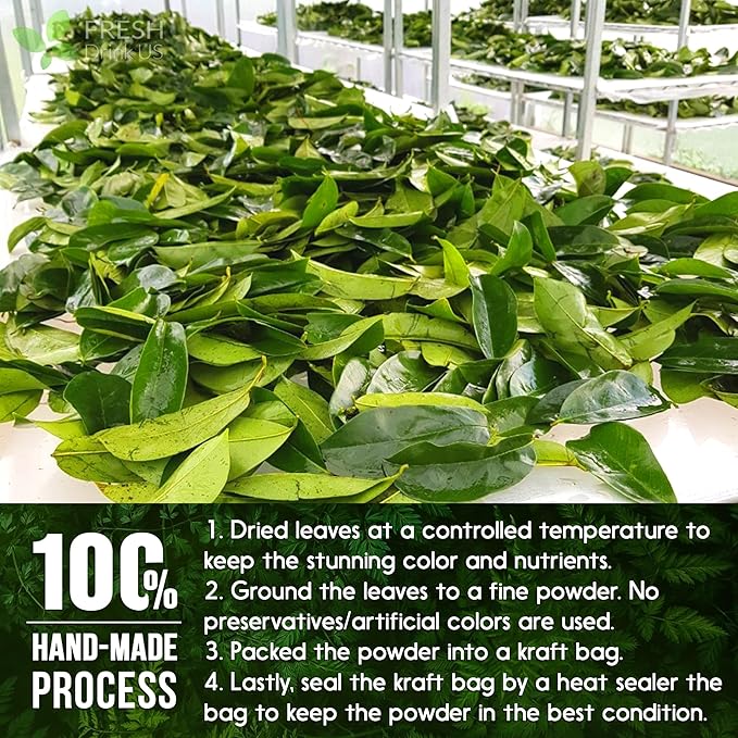 4.5oz Premium Soursop Leaf Powder – 100% Pure & Natural, Graviola Leaves for Tea, Handmade, Cake Color Making, Non-GMO, Caffeine-Free, No Additives