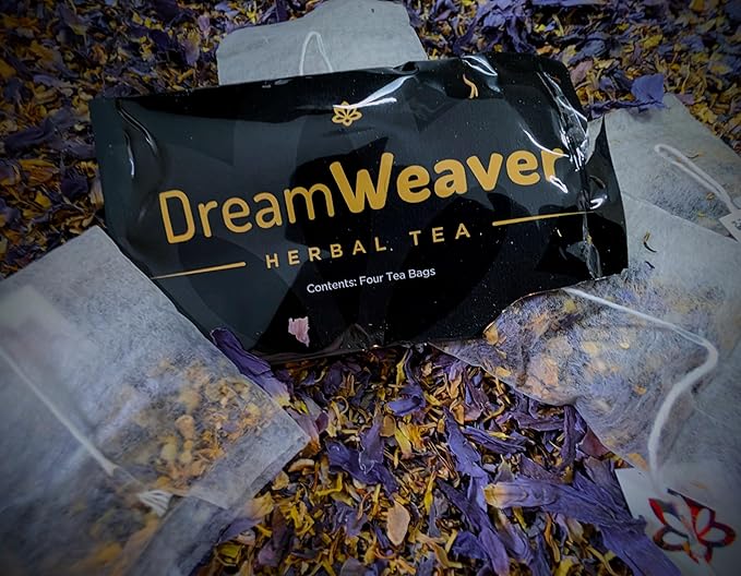 Dream Weaver Herbal Tea - 4 Tea Bags - Herbal Tea for Creativity, Meditation, Sleep, Lucid Dreaming and Women's Health