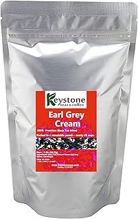Earl Grey Cream - Loose Leaf Tea, Natural Ingredients: Assam Black tea, Corn flower and natural Earl grey cream flavor-2 Oz (20 Cups) (2 Oz)
