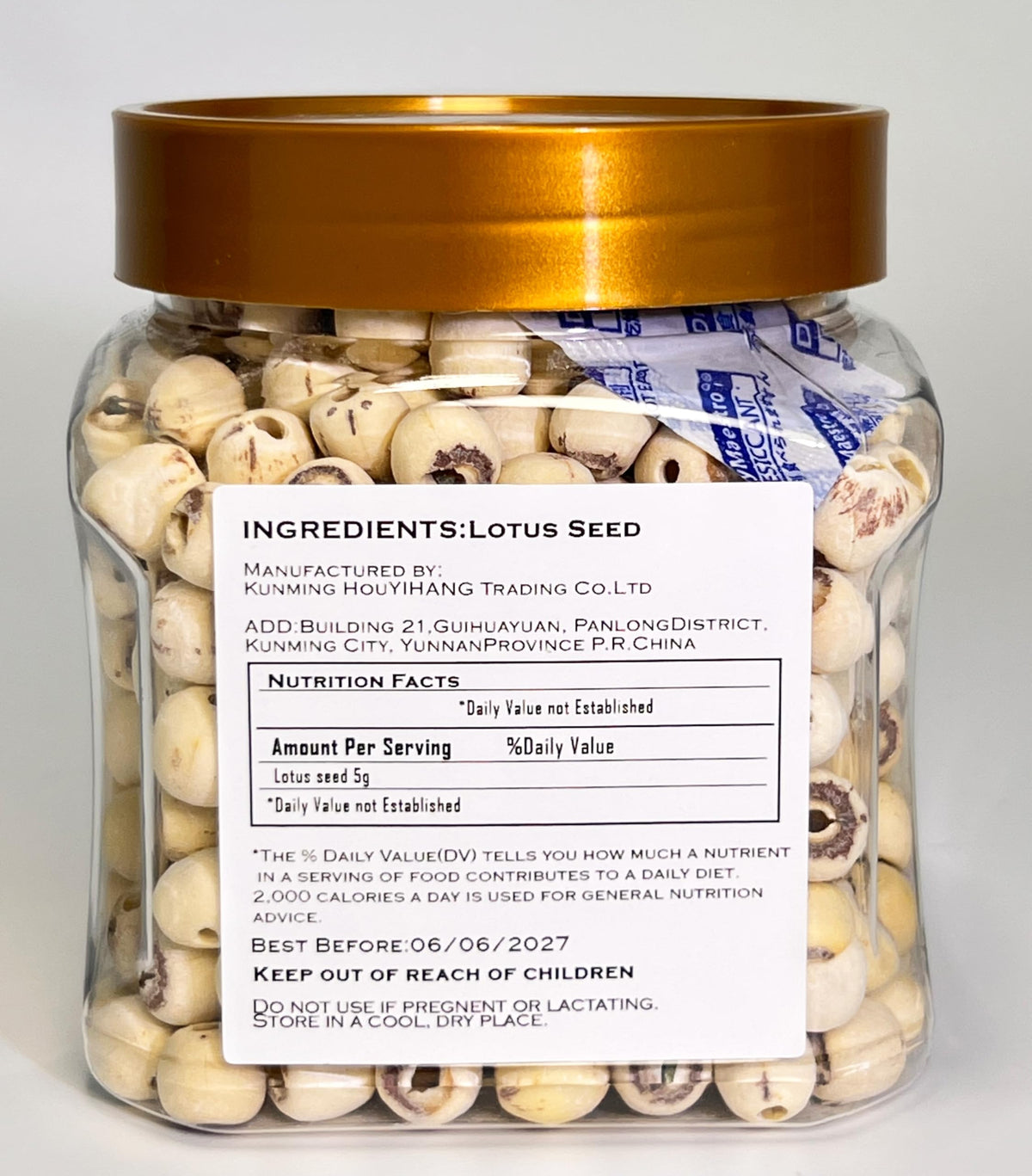 MOORCHOCO Dried Lotus Seeds- Pure Natural Chinese Herbal Medicine- 14.11oz/400g Used for making soup-Brewing tea-莲子 (Lotus