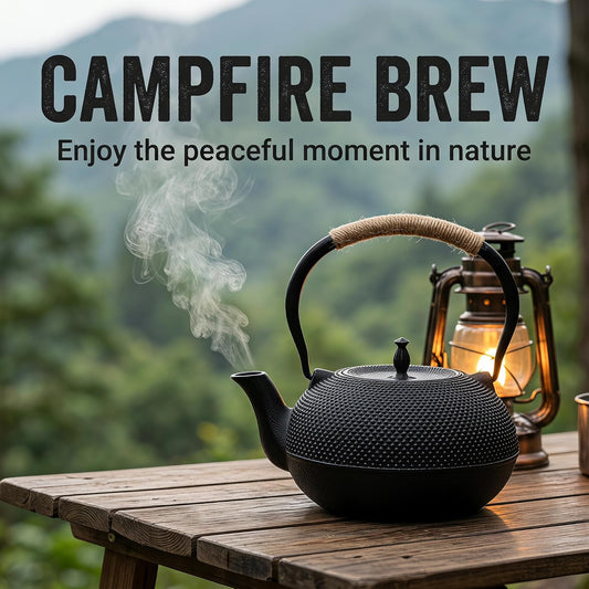 Big Cast Iron Teapot, Japanese Tetsubin Tea Kettle for Stovetop Safe, Cast Iron Tea Pot with Stainless Steel Infuser for Loose Tea and Enameled Interior(1800ml/60.9oz)