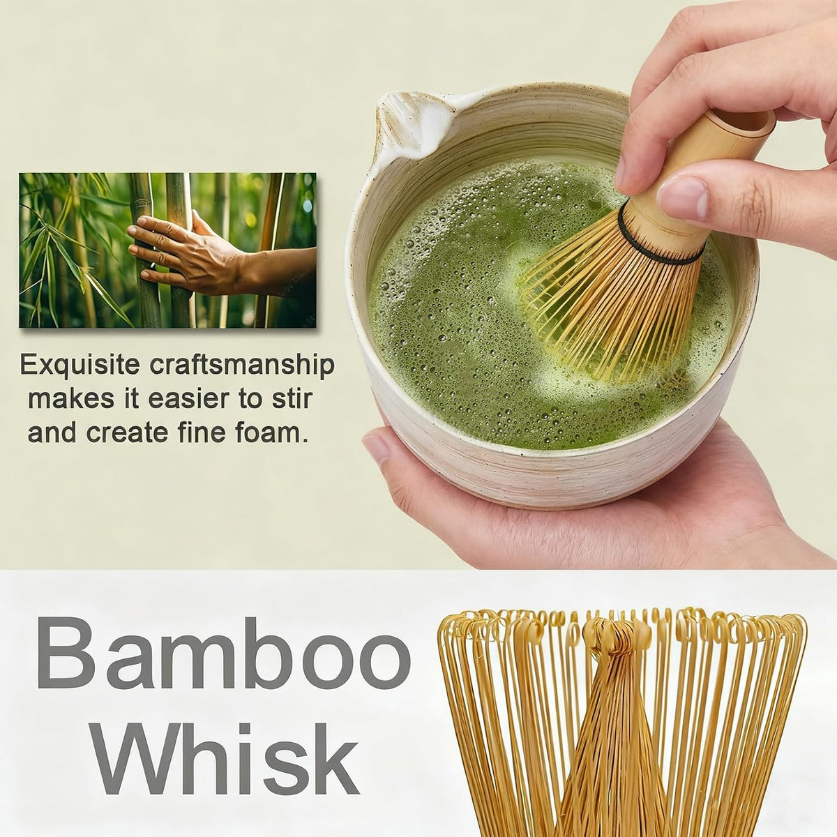 Matcha Whisk Set, Traditional Japanese Tea Accessories