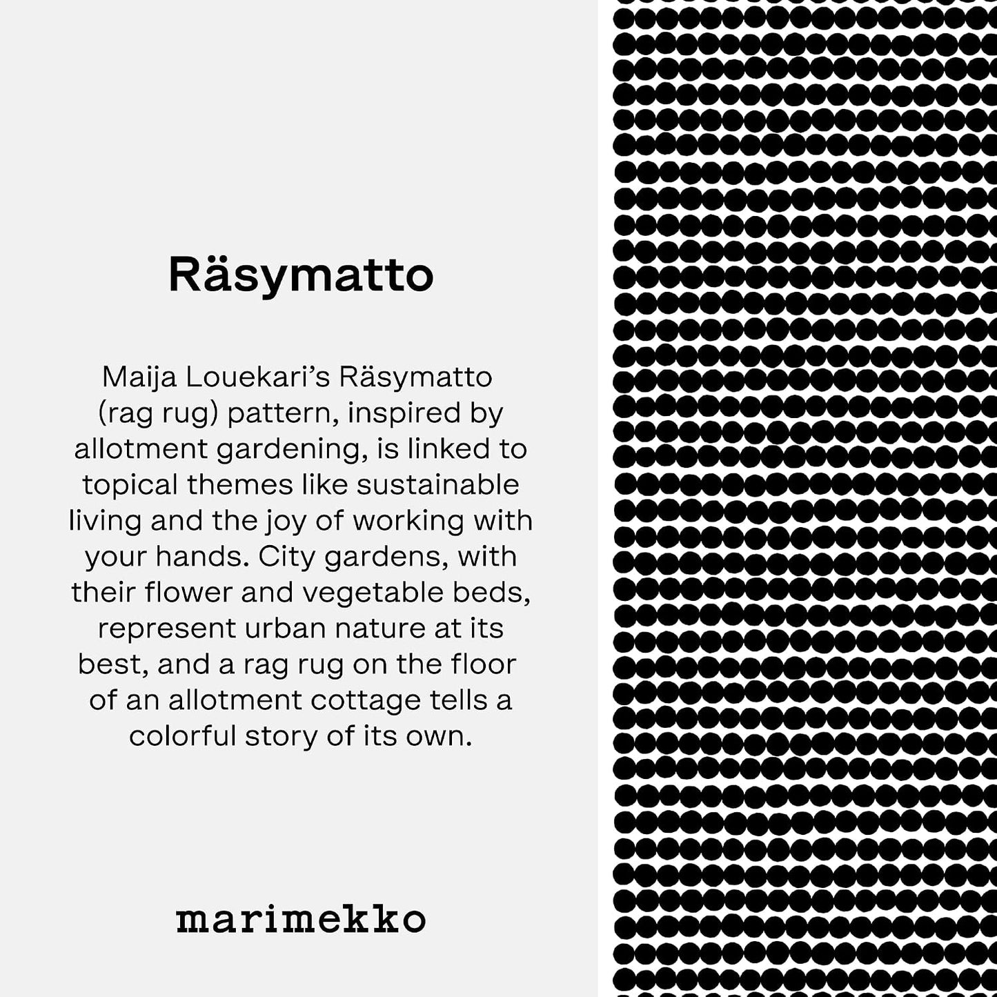 MARIMEKKO Oiva Räsymatto Stoneware Teapot — Refine Your Kitchen Décor with Our Iconic Black &amp; White Stoneware — Stylish Ceramic Teapot with Tea Infuser Lid (26.63 oz)