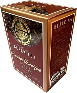 Mlesna Pure Ceylon English Breakfast Tea - 100g (3.5Oz)- Flowery Broken Orange Pekoe Leaf Tea
