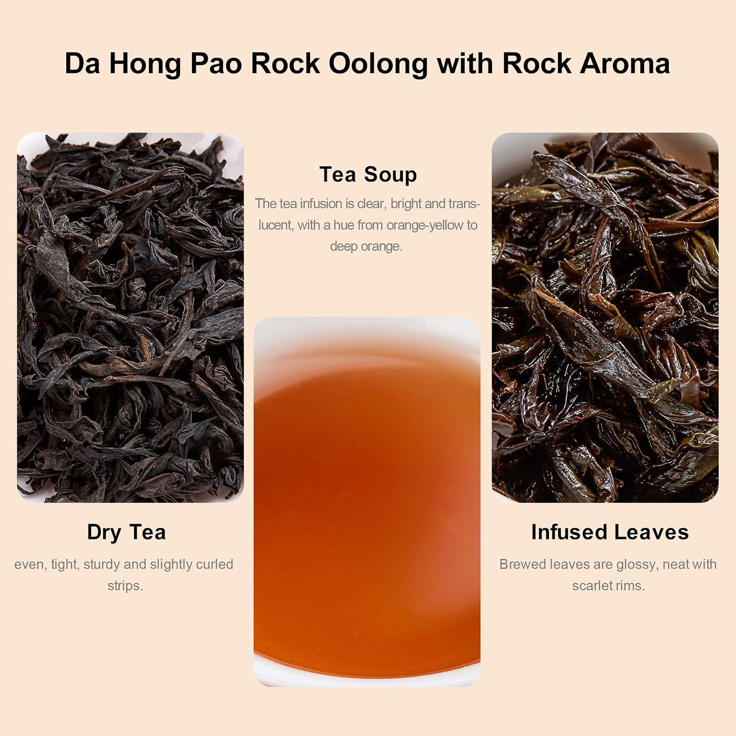 BAMATEA Premium Oolong Tea Da Hong Pao Big Red Robe Loose Leaf, 50g