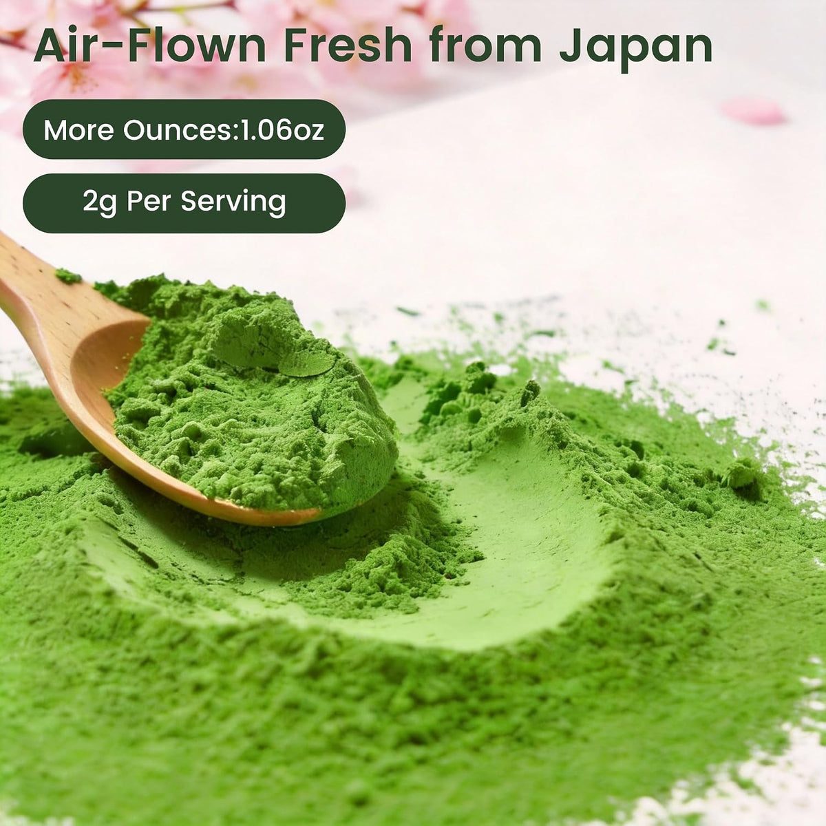 Ceremonial Grade Uji Matcha Powder - Stone-Ground from Kyoto Japan, Umami-Rich for Tea Ceremony Vibrant Green (1.06oz/30g) Zero Sugar Vegan 0 Calories