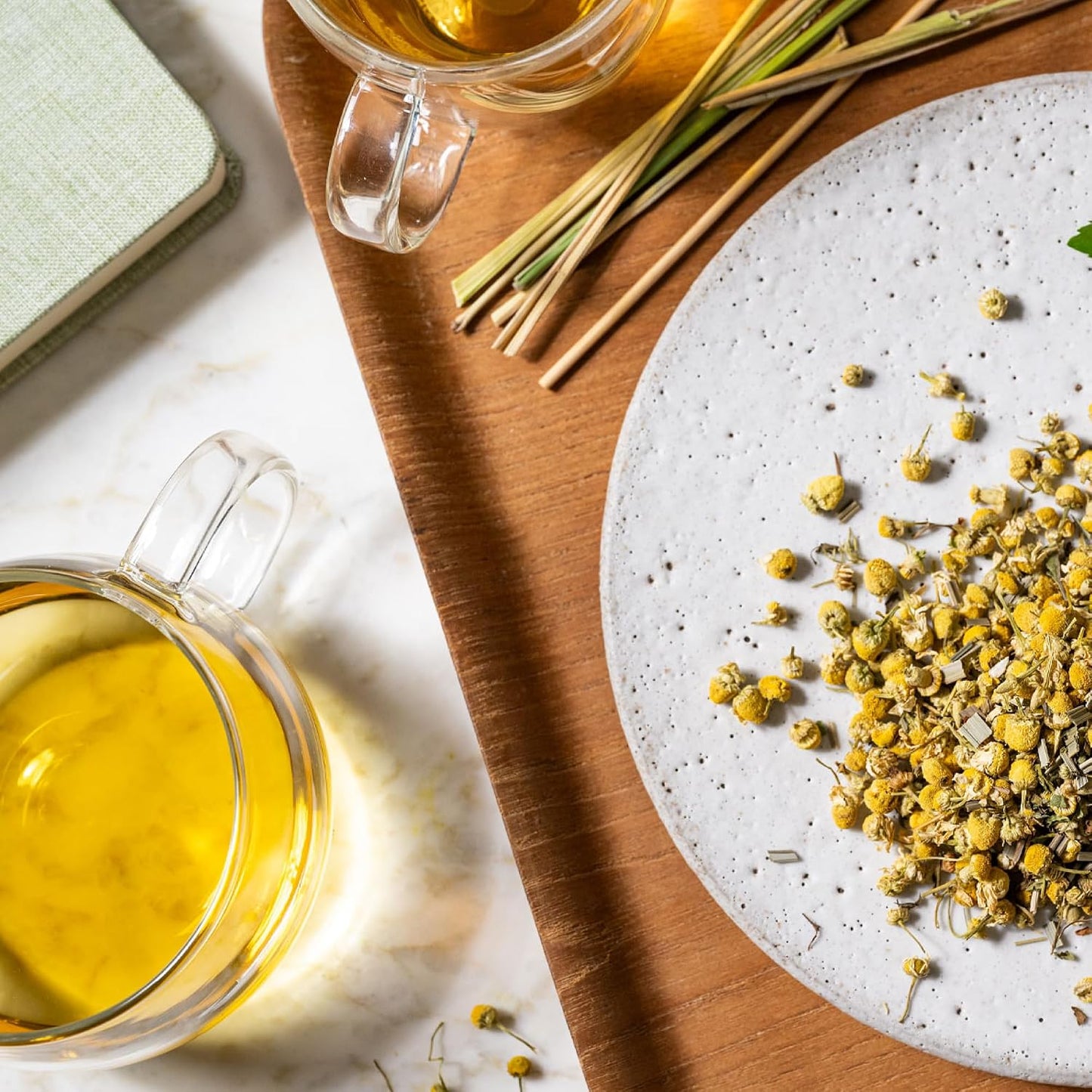 Rishi Tea Chamomile Medley Organic Herbal Tea Bags, Caffeine Free, 90ct | Calming Chamomile Tea Blend with Lemon Verbena and Mint, Sustainable, 90 Servings