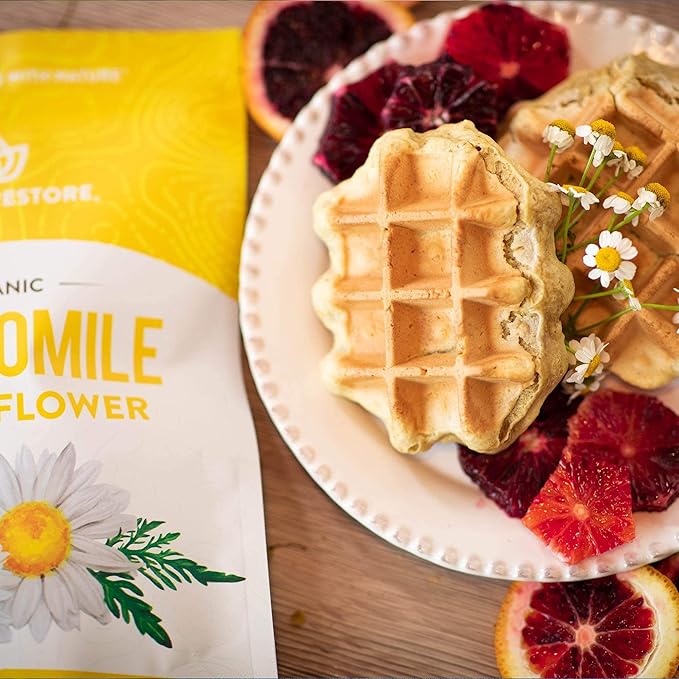 Organic Chamomile Whole Flower, Loose Leaf, Tea Leaves, 4oz
