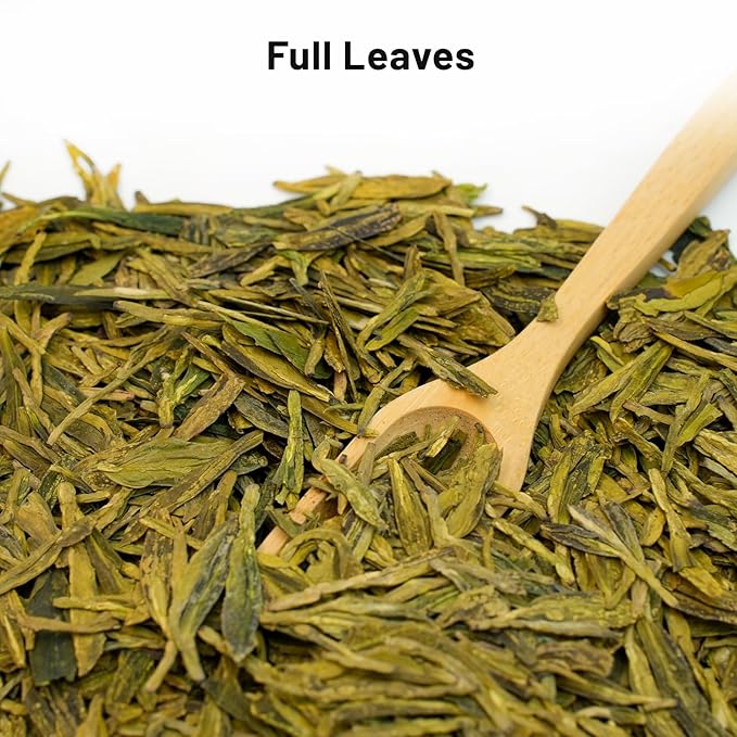 iTeaworld LongJing - Dragon Well Tea Green Tea, 2025 New Chinese Loose Leaf Tea,Rich Bean Aroma,Pure Leaf Green Tea Unsweetened