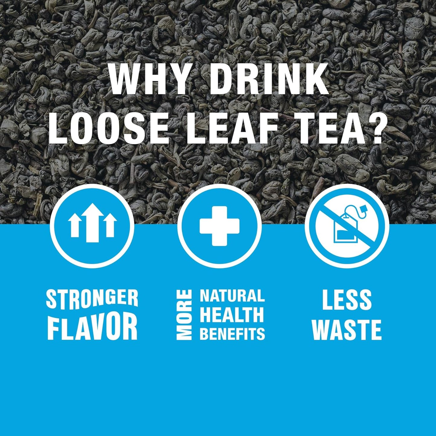 Tiesta Tea - Chinese Gunpowder, Loose Leaf, Traditional Smoky Green Tea, Premium Aromatic Blend, Medium Caffeinated Green, Make Hot or Iced Brews Up to 25 Cups, 2 Ounce Resealable Pouch