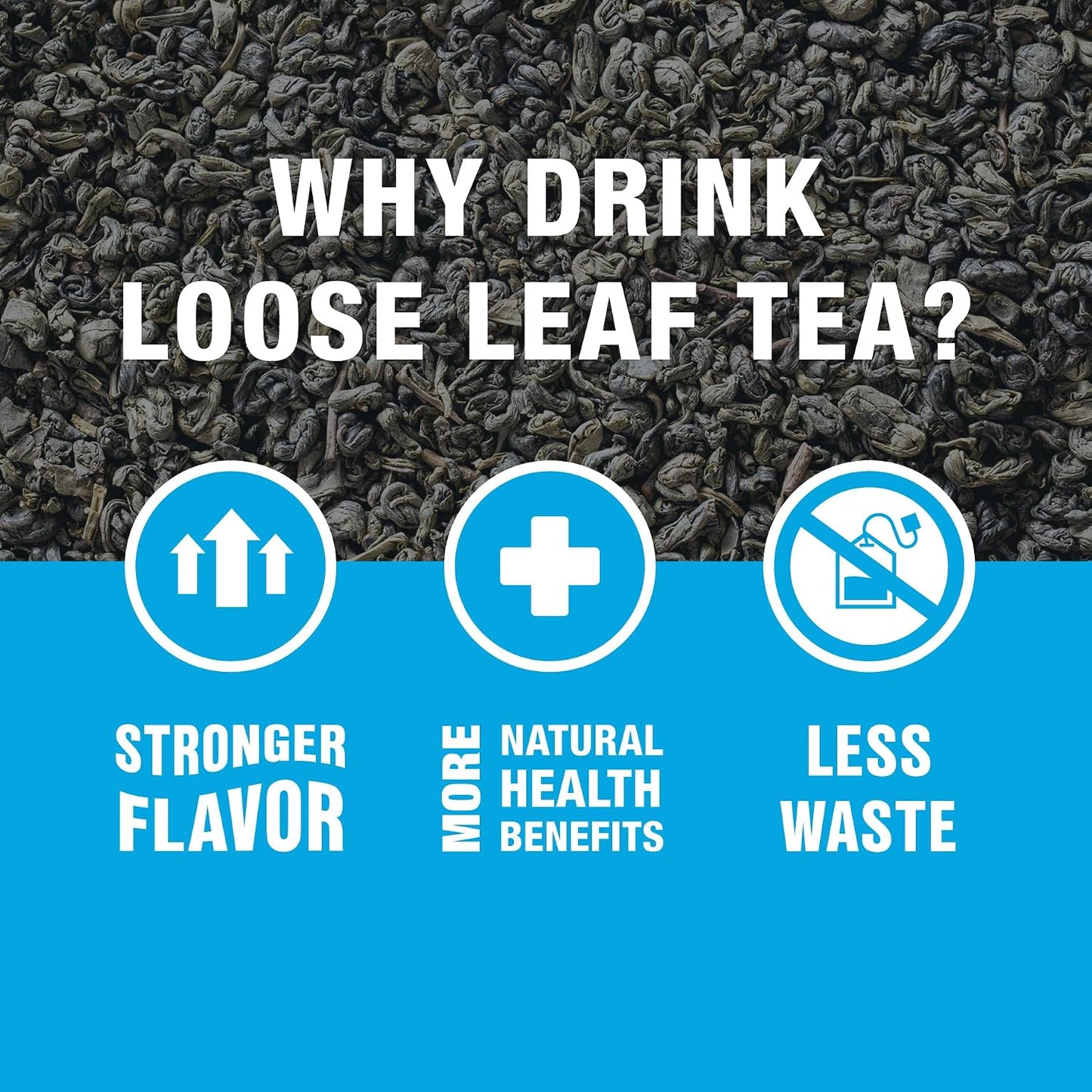 Tiesta Tea - Chinese Gunpowder, Loose Leaf, Traditional Smoky Green Tea | Premium Aromatic Blend, Medium Caffeinated Green, Make Hot or Iced Brews Up to 25 Cups, 2 Ounce Resealable Pouch