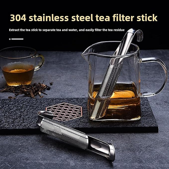 New Gadgets 2024 Stainless Steel Tea DiffusersInfuser With Hanging Hook Tea Strainers For Loose Tea Infuser Coffee Tea Strainer (4 Pcs)