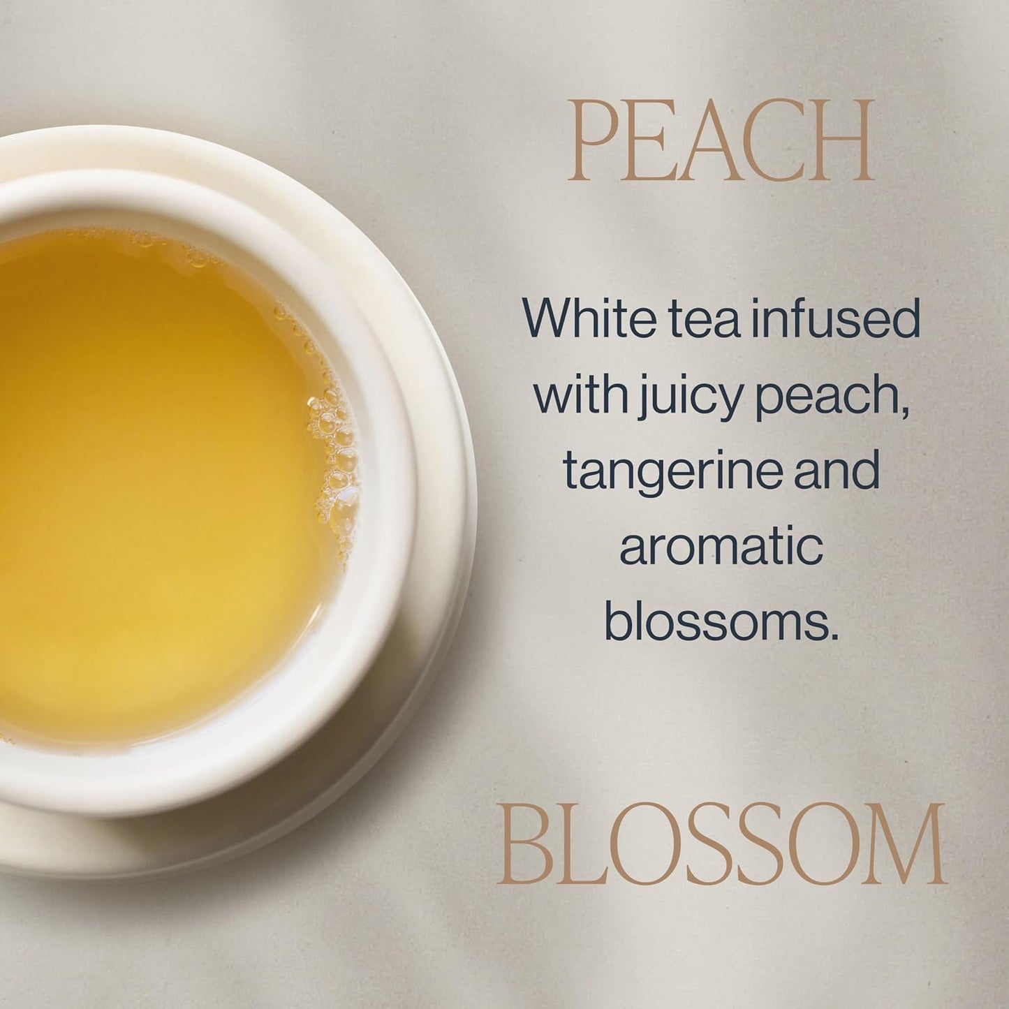 Rishi Tea Peach Blossom White Organic Loose Leaf Tea, 4oz | Delicate Peach Blossom White Tea Blend, Naturally Sweet and Floral, Sustainable, 32+ Servings