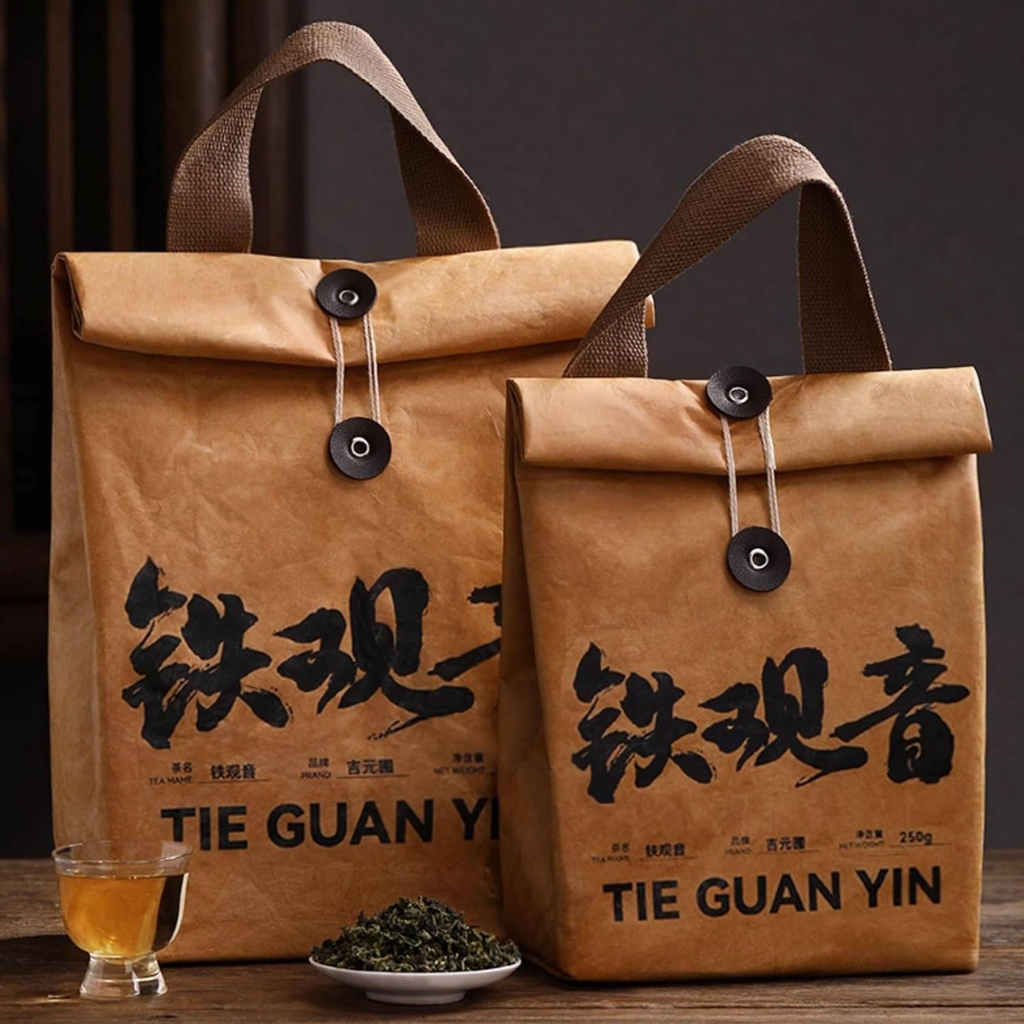 Chinese Kung Fu Tea-Anxi Tieguanyin Spring Harvest Oolong Tea, Loose Leaf, High-Mountain, Fragrant, 250g / 500g (250g)
