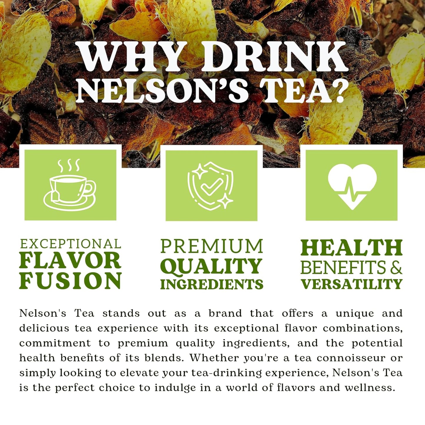 Nelson's Tea Really Root Beer Sarsaparilla Loose Leaf Tea, Sample, 0.5 oz | Herbal Burdock Birch Bark Dandelion Licorice Ginger • Caffeine Free • Tea • Sarsaparilla Root Tea • Really Root Beer