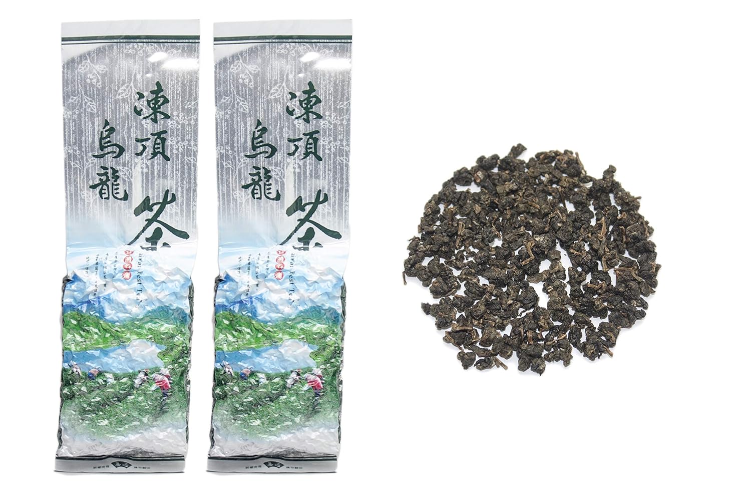Premium Dong Ding Oolong Loose Tea Leaves Set – 2 x 150G 鹿谷極品凍頂 Taiwan Oolong, Hand-picked Organic Loose Leaves