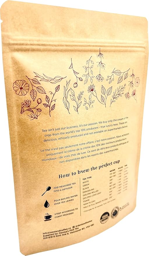 Denise's Fine Tea, Air Dried Apple Pieces, Herbal Tea, Caffeine-Free Fruit, Loose, Kosher, Vegan (100g)