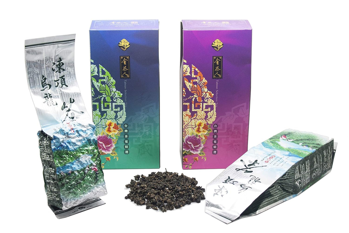 Premium Dong Ding Oolong Loose Tea Leaves Set – 2 x 150G 鹿谷極品凍頂 Taiwan Oolong, Hand-picked Organic Loose Leaves