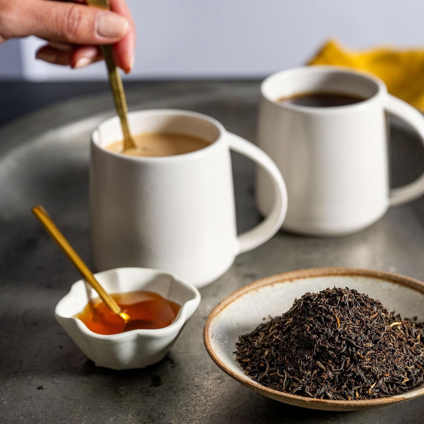 Rishi Tea English Breakfast Organic Black Loose Leaf Tea, Caffeinated, 1lb | Energizing and Strong Pure Black Tea, Enjoy Hot or Iced, Sustainable, 45+ Servings