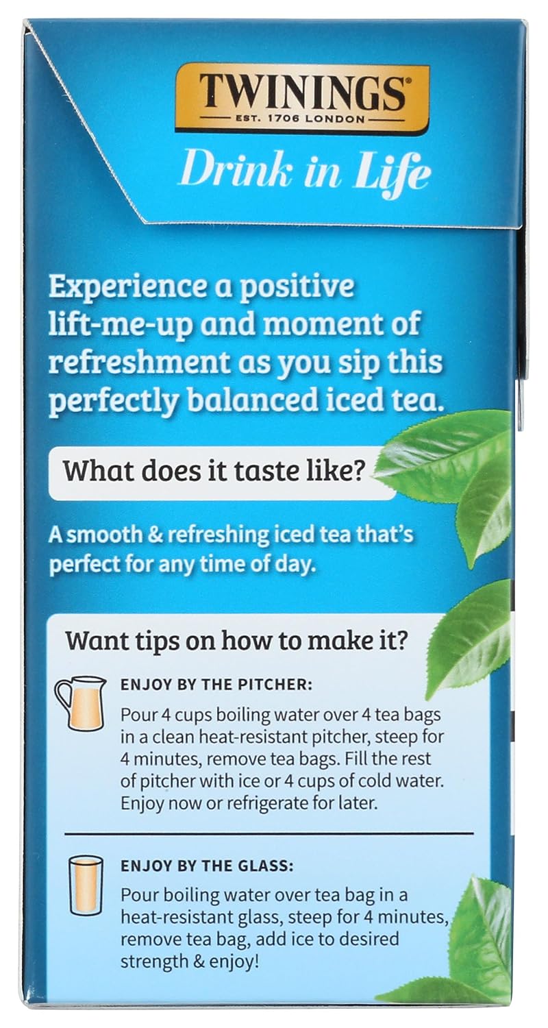 Twinings, Tea Iced Pure Black, 72 Count