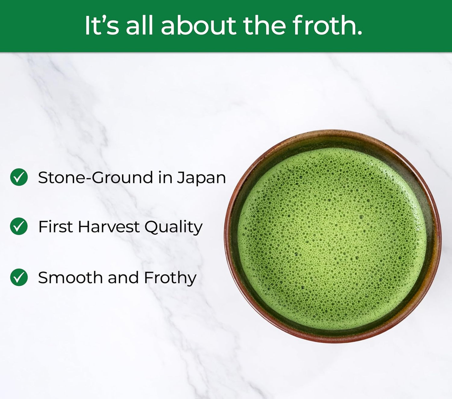 Pure Matcha Co | Premium Organic Ceremonial Grade Matcha Green Tea Powder | Authentic Japanese Origin | Sugar Free | 30g, 1.06oz