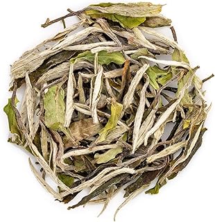 oriarmcha 50g / 1.76oz Chinese Bai Mudan White Tea Loose Leaf - Fuding White Peony Tea Leaves - Bai Mu Dan Yuqian 2nd Grade - Caffeine Level Low
