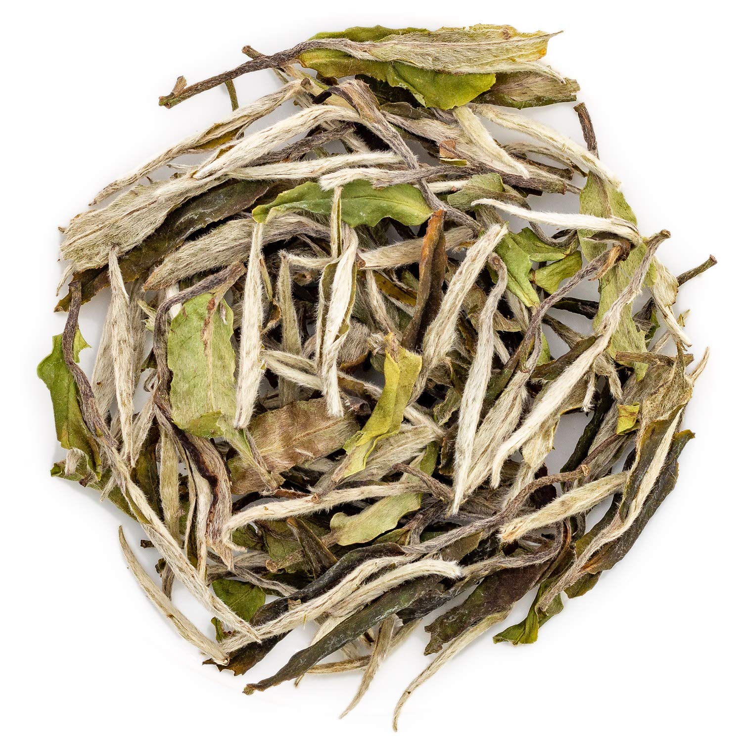 oriarmcha 50g / 1.76oz Chinese Bai Mudan White Tea Loose Leaf - Fuding White Peony Tea Leaves - Bai Mu Dan Yuqian 2nd Grade - Caffeine Level Low