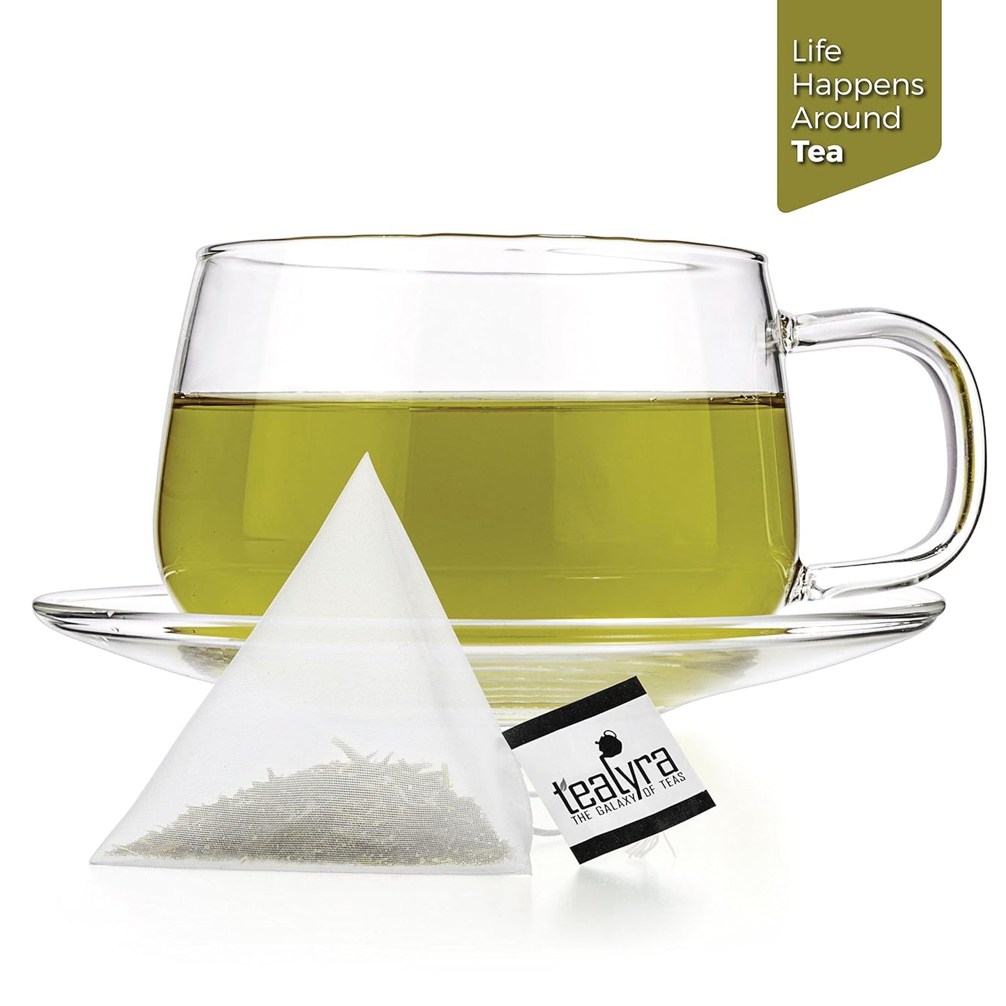 Tealyra - 25 Bags - Gyokuro Kokyu Premium - Japanese Green Loose Leaf Tea - Pyramids Style Sachets - Good Priced for High Grade Japanese Tea