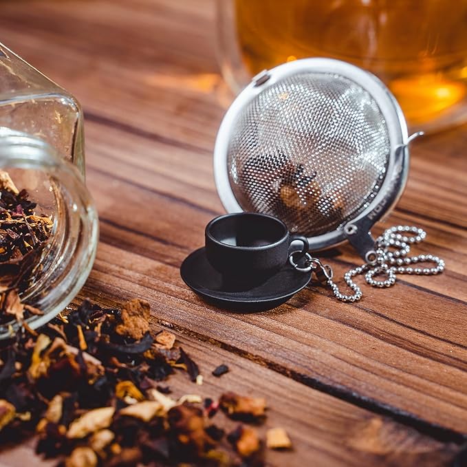 Tea Strainers For Loose Tea Stainless Steel Tea Ball Infuser Tea Ball For Loose Leaf Tea Infuser For Loose Leaf Tea Loose Leaf Tea Steeper Cute Tea