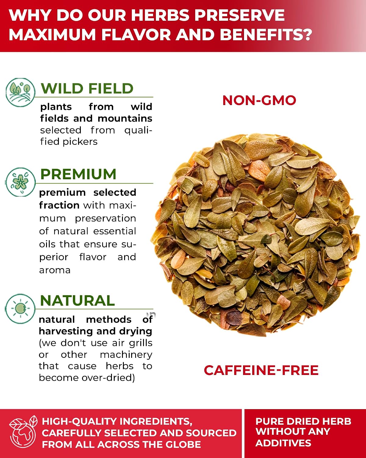 4 oz. Uva Ursi Leaf Tea Herb (Arctostaphylos Uva-Ursi) - 113g Uva-Ursi