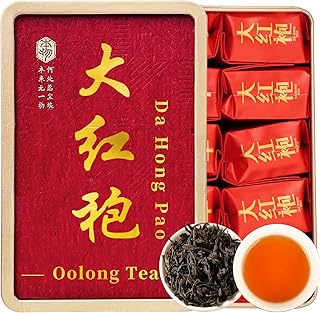 XIXICHA Dahongpao Oolong Tea Rock Tea 80g/2.82oz 8g*10bags Chinese Loose leaf Tea Big Red Robe Strong Flower Aroma Wuyi Mountain Da Hong Pao 大红袍 乌龙茶 茶叶 福建武夷山岩茶 独立包装袋泡