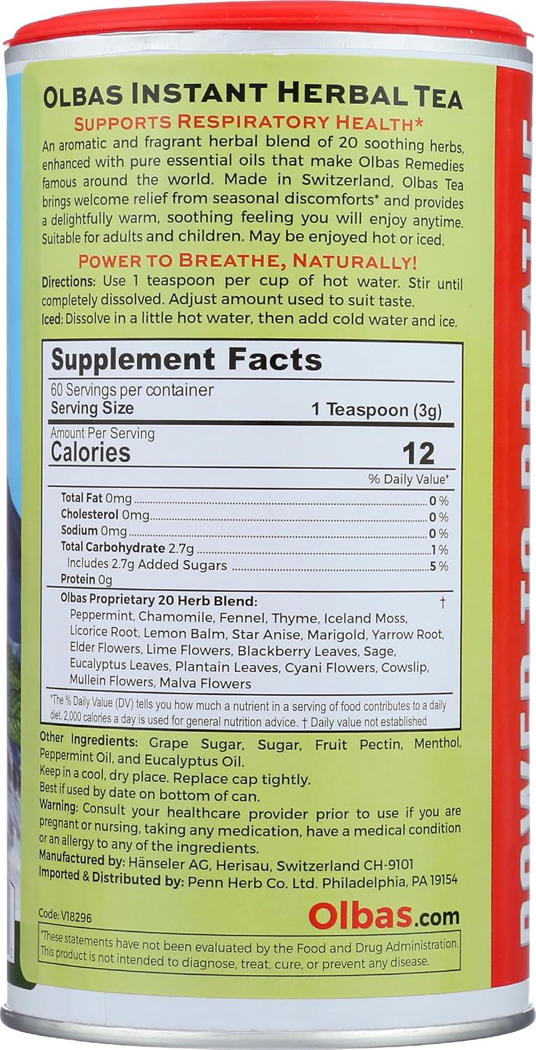 Olbas Herbal Tea Mix, 7 oz