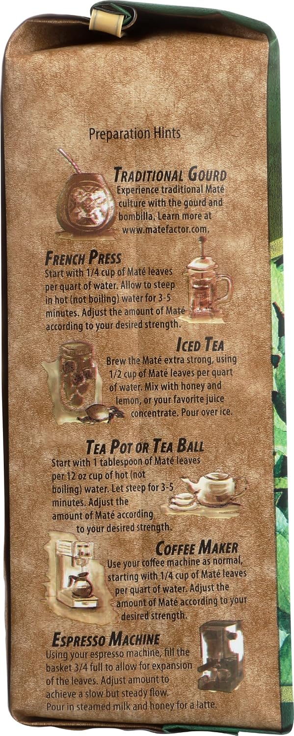 THE MATE FACTOR Organic Fresh Green Yerba Mate, 12 OZ