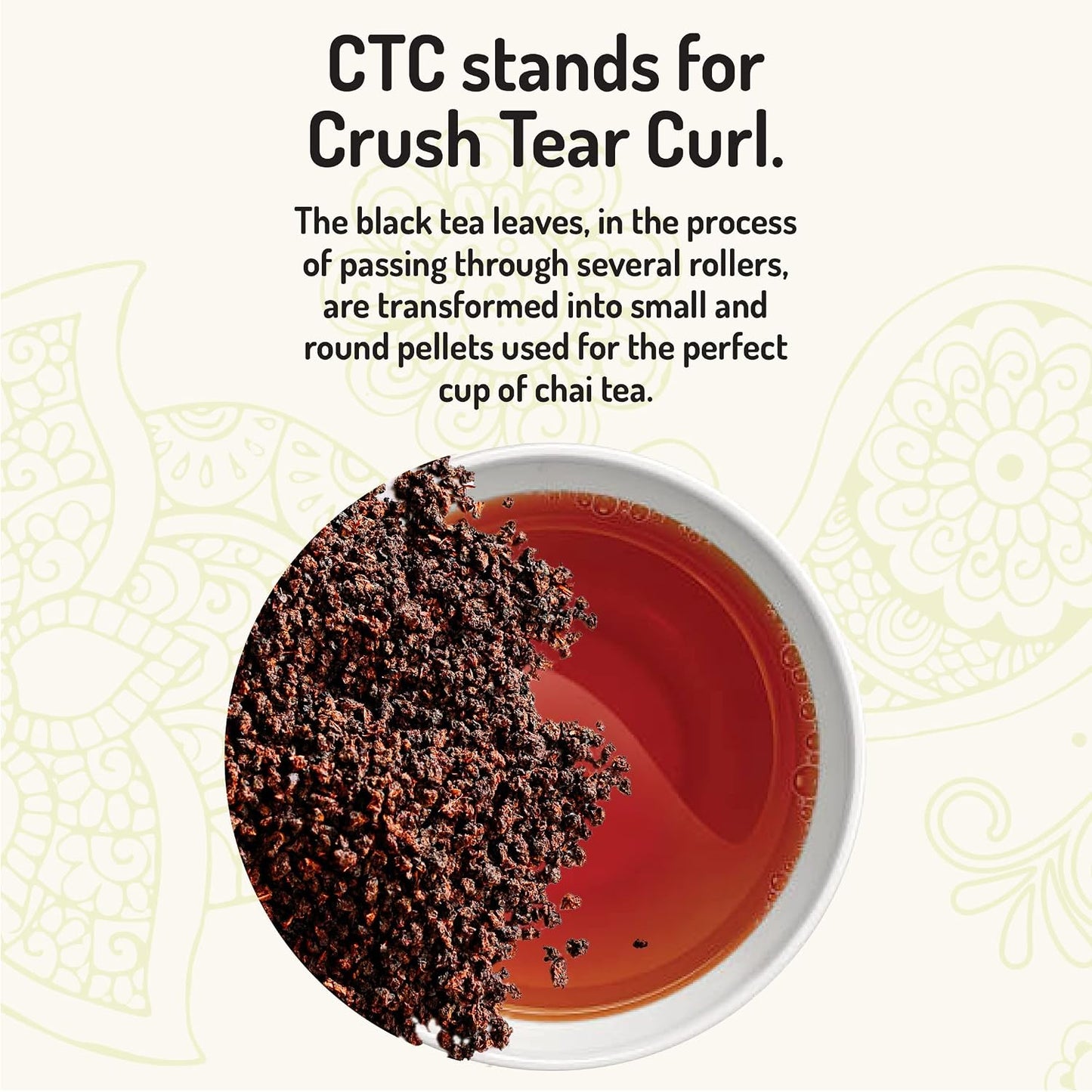Tea India Assam Black Tea, CTC Loose Leaf, 2 lb | Premium Assam CTC loose leaf | Rich, malty, full-bodied brew | Ideal base for authentic masala chai