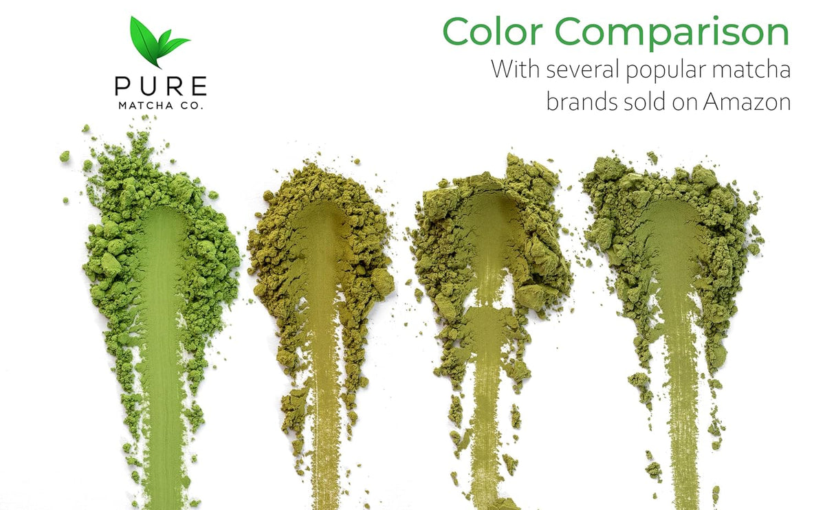 Pure Matcha Co | Premium Ceremonial Grade Matcha Green Tea Powder | Authentic Japanese Origin | Sugar Free | 30g, 1.06oz