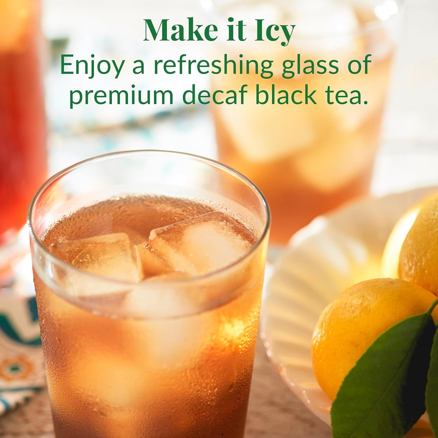 The Republic of Tea Decaf British Breakfast Black Tea, 50 Count | Suited to later-day sipping. Brisk and full-bodied with notes of warming ginger. Gluten Free and Kosher.