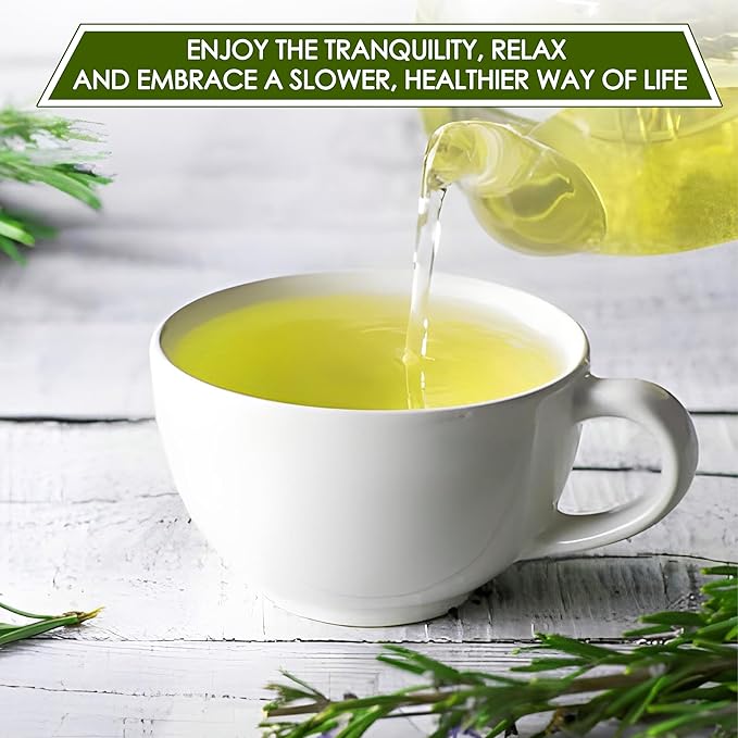 Nhat ANH Farm Premium Rosemary Tea Bags, 40 Count, 100% Natural Dried Rosemary Leaves, Naturally Sweet Herbal Tea, Sugar-Free, Caffeine-Free