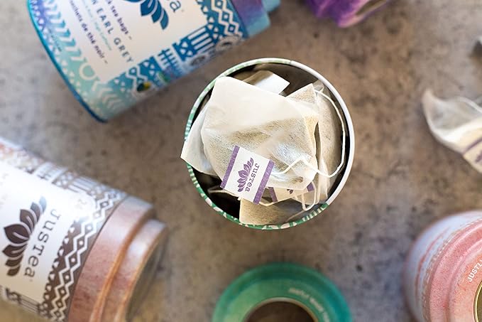 JusTea Chamomile Dream, Pyramid Compostable Tea Bags, Herbal Tea, 12+ Cups, Caffeine Free, Award-Winning, Fair Trade, Non-GMO