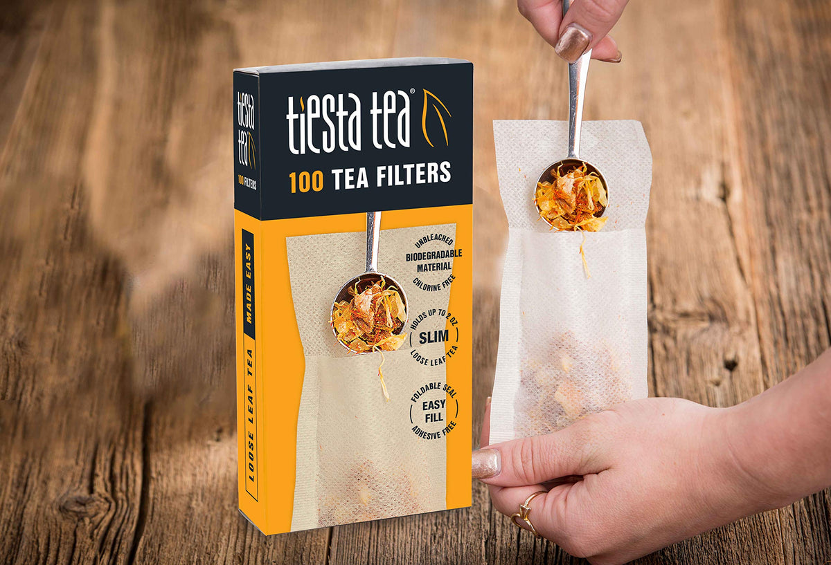 Tiesta Tea Loose Leaf Filters Disposable Infuser Drinks 100 Count