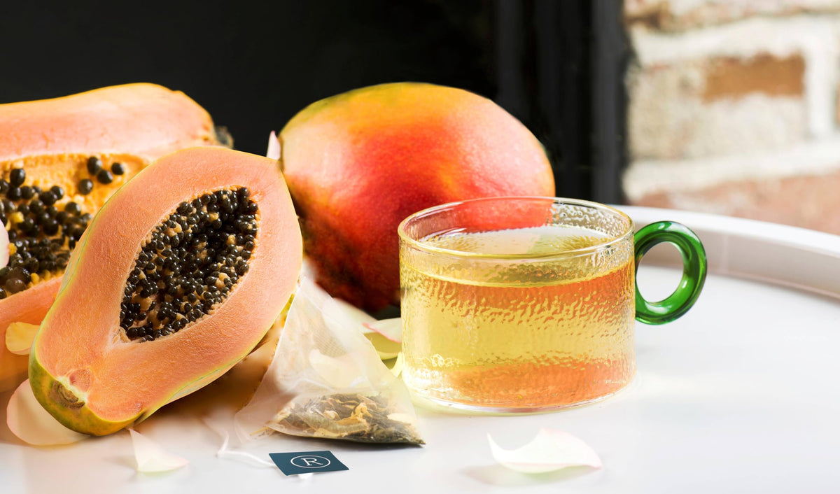 REVOLUTION TEA® Tropical Black Tea [THE ORIGINAL] – Caribbean Mango & Papaya – Premium Full Leaf Tea – Biodegradable Infuser