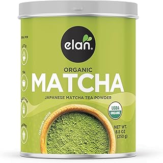 Elan Organic Matcha Tea Powder, Non-GMO, Vegan, Gluten-Free , 8.8 oz