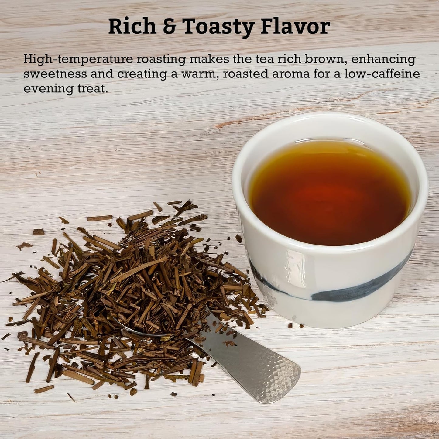SUGIMOTO TEA Japanese Hojicha Roasted Green Tea Loose Leaf Bulk 0.5 lb
