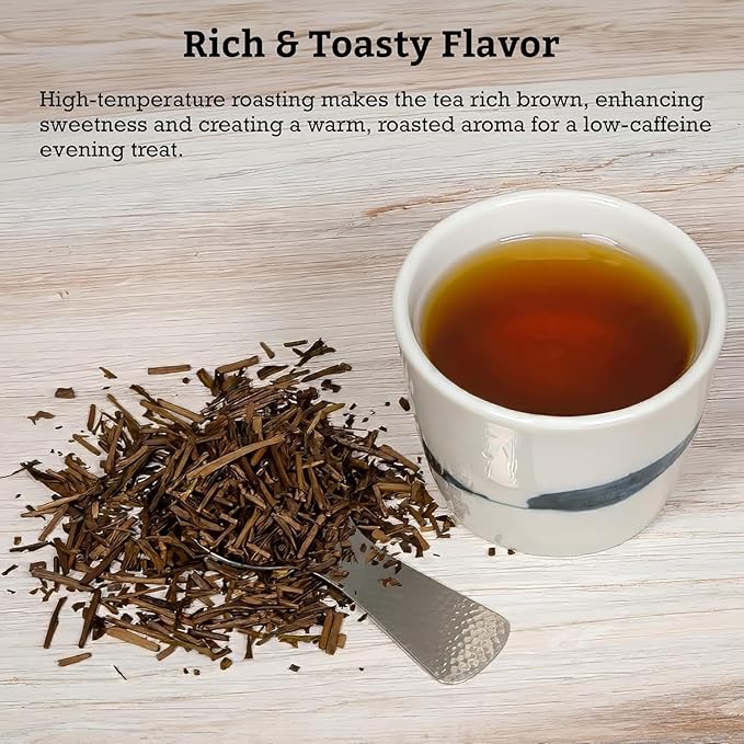 Sugimoto TEA Japanese Hojicha Roasted Green Tea Loose Leaf 2.0 oz (57 g) Pack of 3
