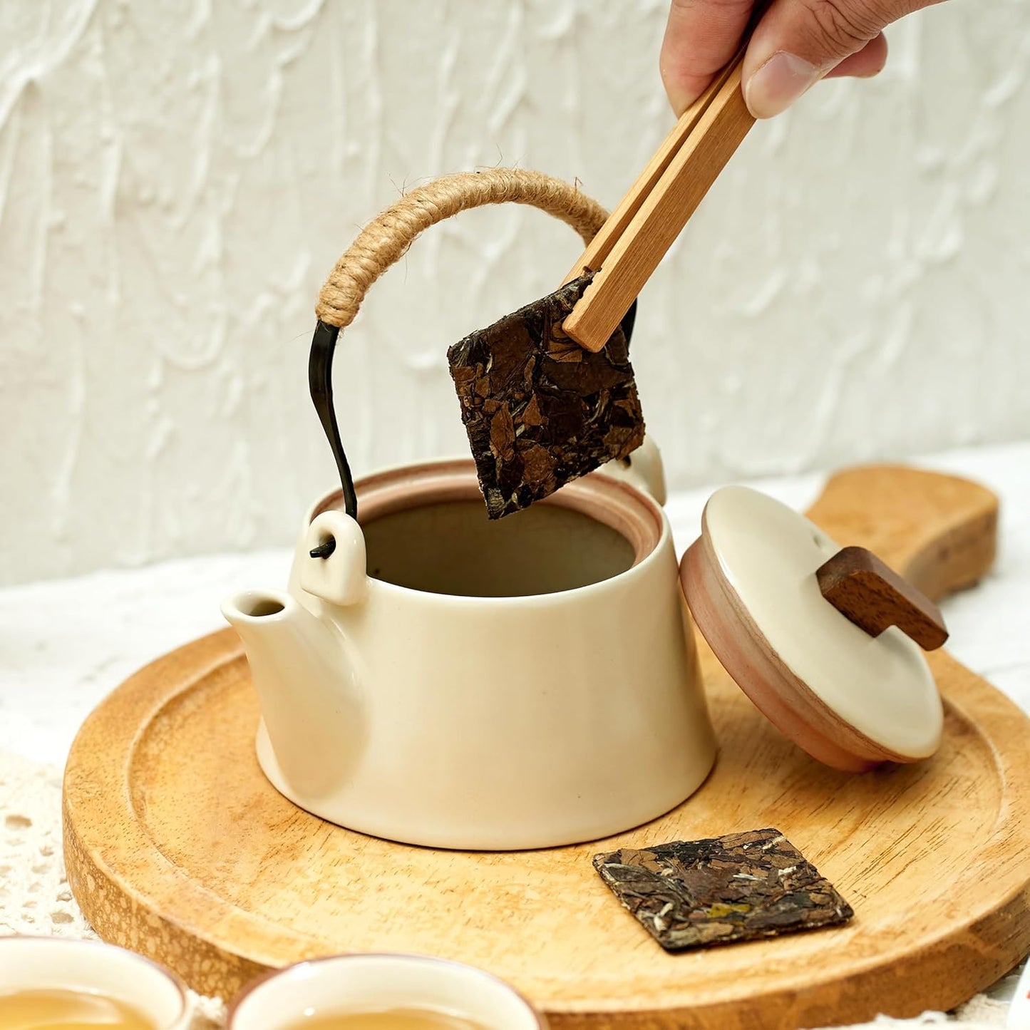 ChaWuWarmSun-[B] White Tea Flaky,20 piece/Box,FuDing Aged ShouMei BaiCha Loose Leaf Tea,Individual Packing