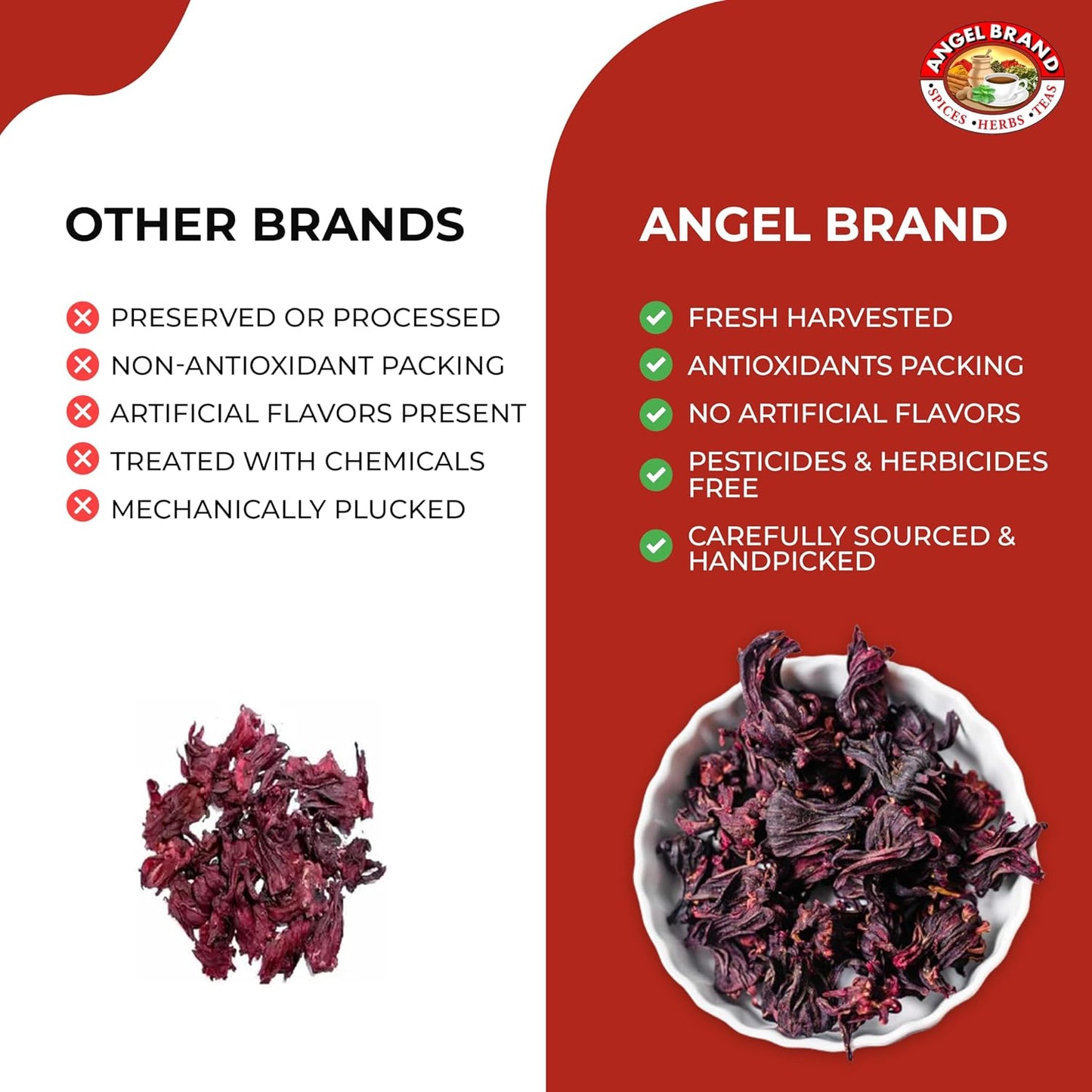 Dried Sorrel Hibiscus Flowers | 4.5 oz | 2 Pack | For Refreshing Tea | Discover the goodness of Sorrel hibiscus tea leaves. Our dried