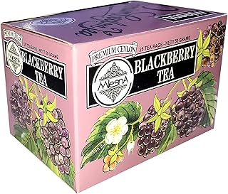 Mlesna Blackberry Ceylon Tea in 25 Tea Bags X 01 Pack