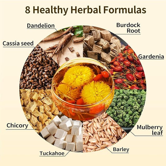 1Bag Bombala Organic Chicory and Gardenia Tea Kidney and Liver Detox Tea- For Diabetics Supports Blood Sugar chicory root- With Tuckaho Cassia Seed Mulberry Leaf Dandelion Burdock root Barley- Vegan & sugar and Caffeine Free