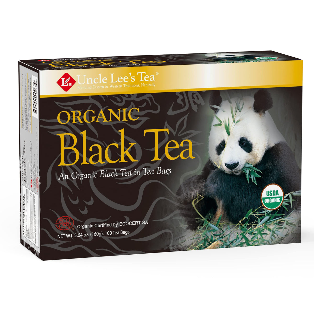 Uncle Lee's Tea Organic Black Tea - Premium Tea, Full-Bodied, Caffeinated Coffee Alternative, Robust Black Tea Bags
