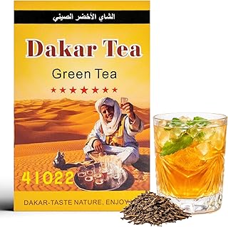 Dakar Tea Organic Green Tea Loose Leaf – 250g Loose Leaf Tea | Loose Green Tea | Organic Loose Leaf Green Tea | Hot or Iced